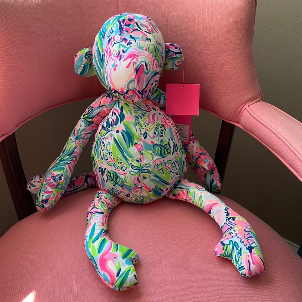 Lilly Pulitzer Monkey Stuffie